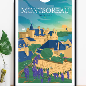 Affiche Montsoreau - Val de Loire