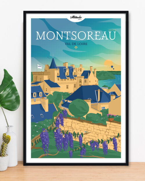 Affiche Montsoreau - Val de Loire