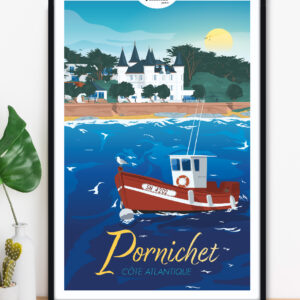affiche-pornichet-cote-atlantique-altitudeposters-img2 Affiche Pornichet - Côte Atlantique