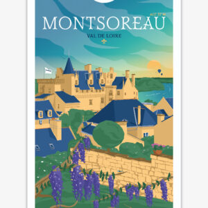 carte-postale-montsoreau-val-de-loire-altitudeposters Carte postale Montsoreau et son château - Val de Loire