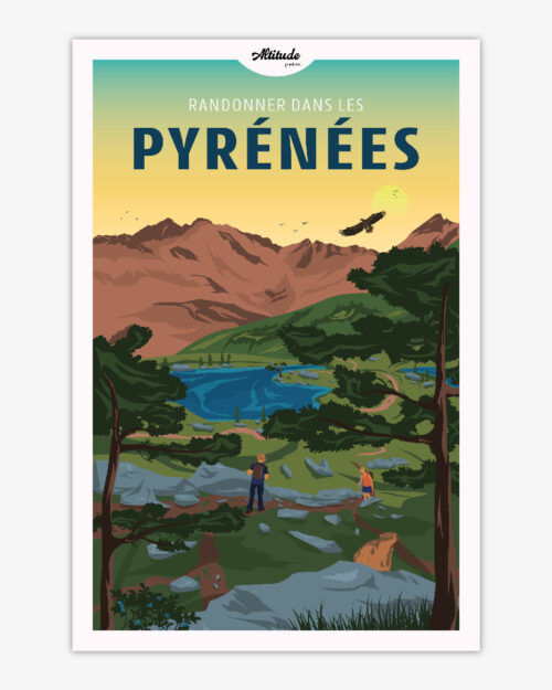 carte-postale-randonner-dans-les-pyrenees-altitudeposters Carte postale Randonner dans les Pyrénées