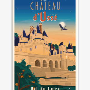 affiche-cartonnee-chateau-usse-val-de-loire-altitudeposters Affiche cartonnée Château d'Ussé Val de Loire