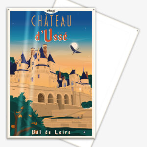 affiche-cartonnee-chateau-usse-val-de-loire-altitudeposters-img2 Affiche cartonnée Château d'Ussé Val de Loire