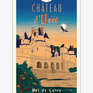 Affiche Château d'Ussé - Val de Loire