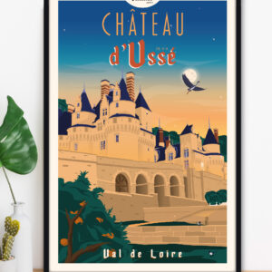 affiche-chateau-usse-val-de-loire-altitudeposters-img2 Affiche Château d'Ussé - Val de Loire