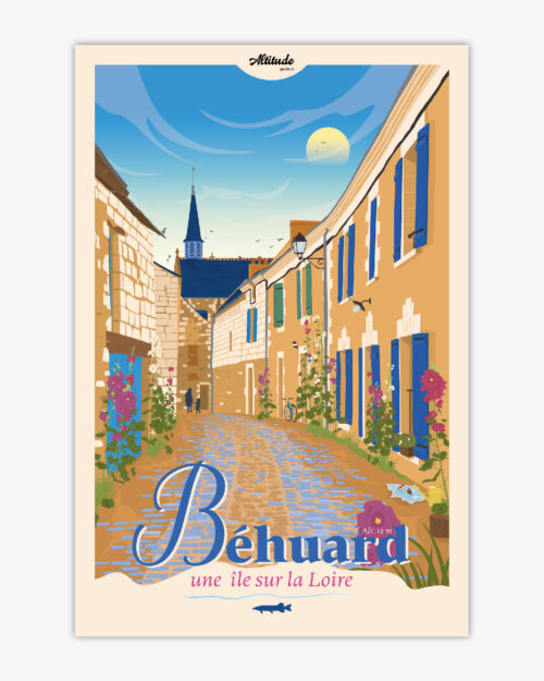 Affiche Béhuard - Anjou Val de Loire