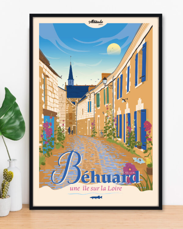 Affiche Béhuard - Anjou Val de Loire