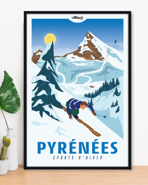 Affiche Pyrénées Sports d'hiver