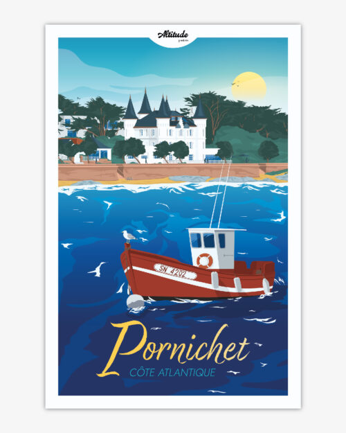 carte-postale-pornichet-loire-atlantique-altitudeposters Carte postale Pornichet - Loire Atlantique