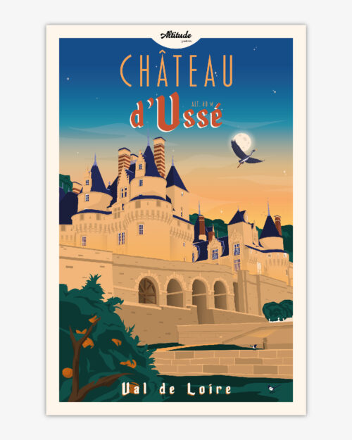carte-postale-chateau-d-usse-val-de-loire-altitudeposters Carte postale Château d'Ussé - Val de Loire