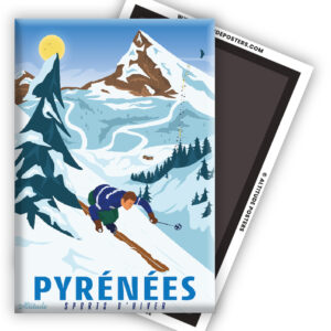 Magnet Pyrénées Sports d'hiver