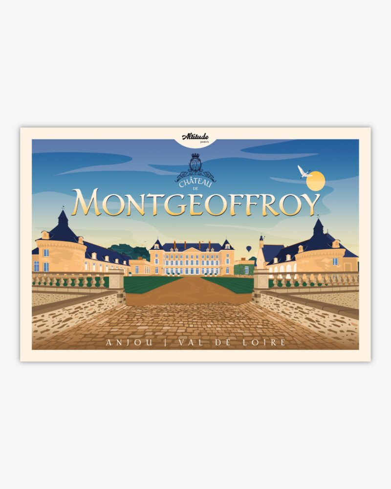 affiche-chateau-de-montgeoffroy-altitudeposters Carte postale Château de Montgeoffroy - Anjou Val de Loire