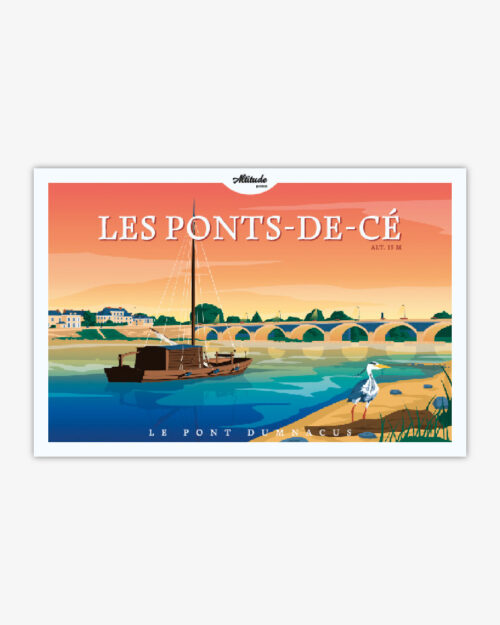 carte-postale-les-ponts-de-ce-anjou-val-de-loire-altitudeposters Carte postale Les Ponts-de-Cé - Anjou