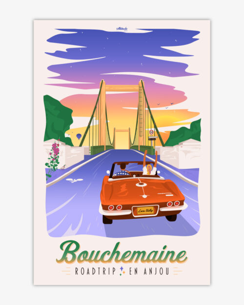 Affiche Bouchemaine - Roadtrip en Anjou