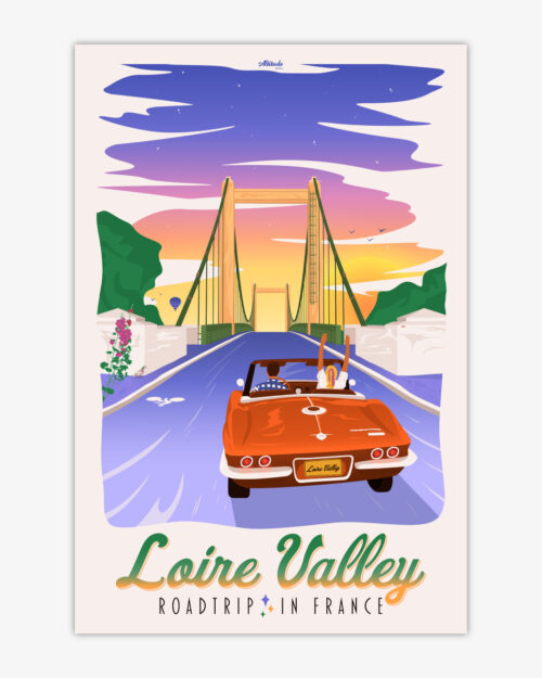 Affiche Loire Valley - Roadtrip in France