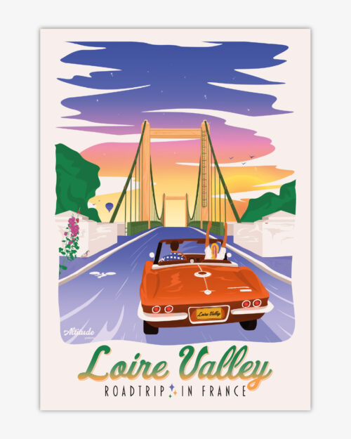 carte-postale-loire-valley-roadtrip-in-france-altitudeposters Carte postale Loire Valley Roadtrip in France