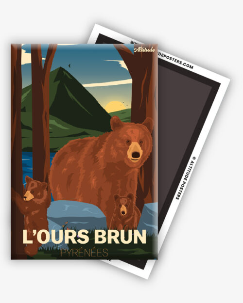 Magnet L'Ours brun Pyrénées