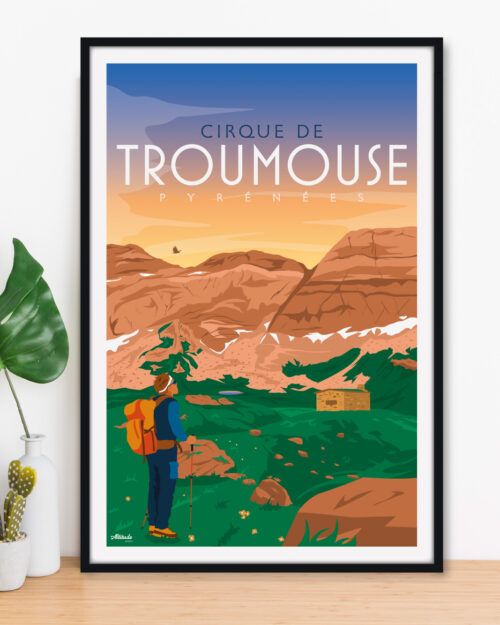 Affiche Cirque de Troumouse Pyrénées