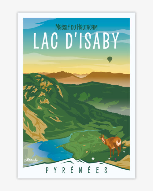 Carte postale Lac d'Isaby Massif du Hautacam Pyrénées