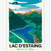 affiche-lac-estaing-valdazun-pyrenees-altitudeposters Affiche Lac d'Estaing Val d'Azun Pyrénées