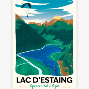 affiche-lac-estaing-valdazun-pyrenees-altitudeposters Affiche Lac d'Estaing Val d'Azun Pyrénées