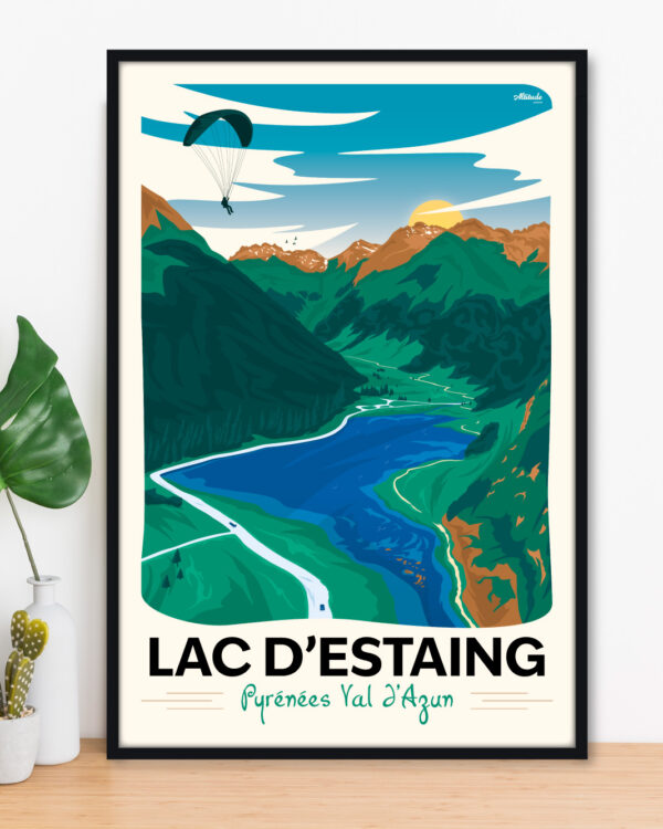 affiche-lac-estaing-valdazun-pyrenees-altitudeposters-img2 Affiche Lac d'Estaing Val d'Azun Pyrénées