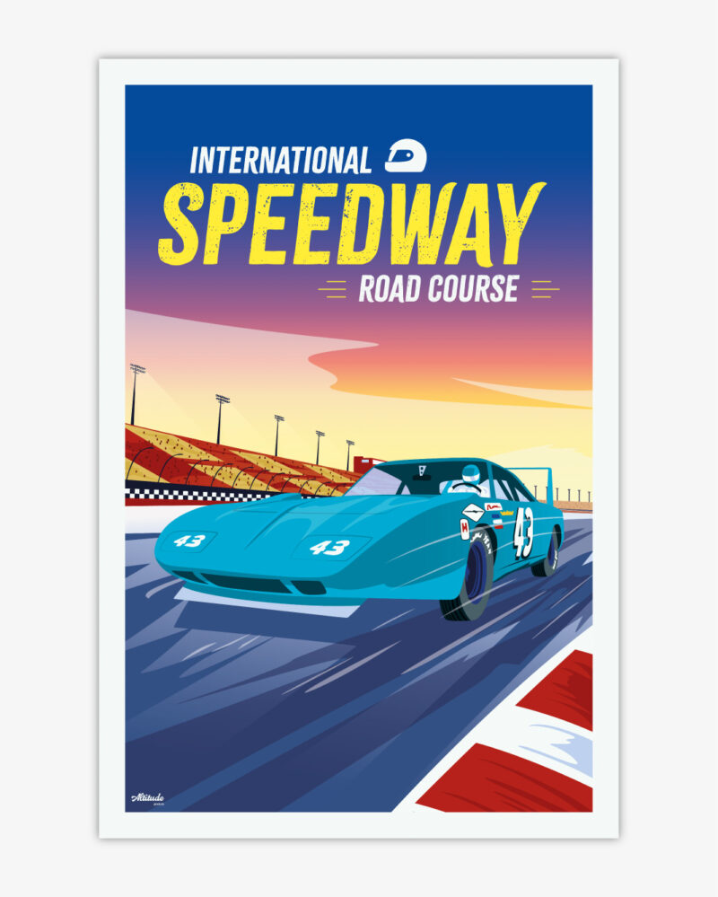 affiche-international-speedway-roadcourse-altitudeposters Affiche International Speedway Road Course. Course automobile type NASCAR sur circuit