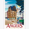 affiche-angers-place-sainte-croix-maison-adam-altitudeposters Affiche Angers Place Sainte-Croix - Maison d'Adam - Anjou
