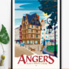 affiche-angers-place-sainte-croix-maison-adam-altitudeposters-img2 Affiche Angers Place Sainte-Croix - Maison d'Adam - Anjou