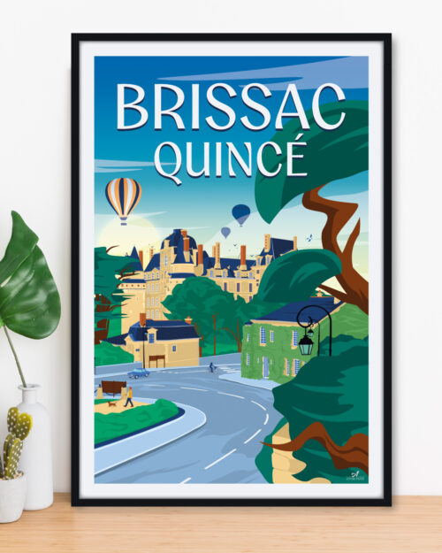 Affiche Brissac-Quincé - Loire Aubance - Château de Brissac - Anjou Val de Loire