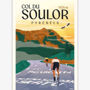 affiche-col-du-soulor-pyrenees-altitudeposters Affiche Col du Soulor Pyrénées