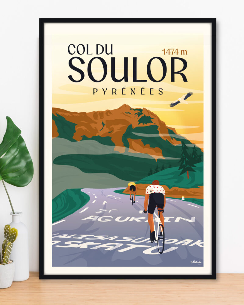 affiche-col-du-soulor-pyrenees-altitudeposters-img2 Affiche Col du Soulor Pyrénées