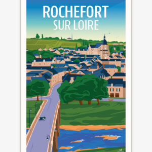 affiche-rochefort-sur-loire-anjou-altitudeposters Affiche Rochefort-sur-Loire - rivière Le Louet - Anjou Val de Loire