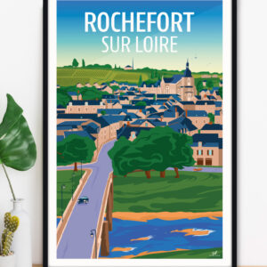 affiche-rochefort-sur-loire-anjou-altitudeposters-img2 Affiche Rochefort-sur-Loire - rivière Le Louet - Anjou Val de Loire