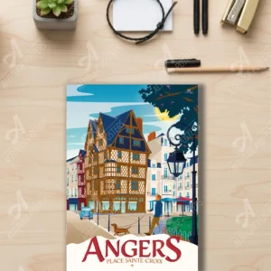 Carnet de notes Angers Place Sainte-Croix - Maison d'Adam - Anjou