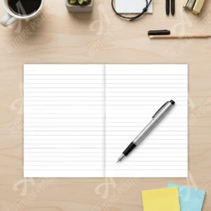 Carnet de notes ouvert