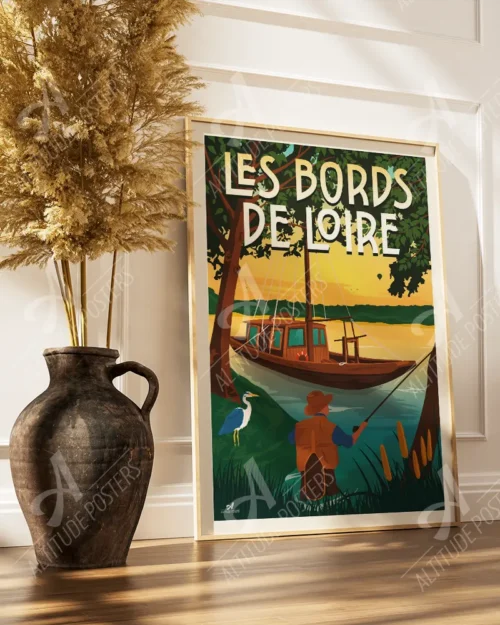 Affiche Les bords de Loire