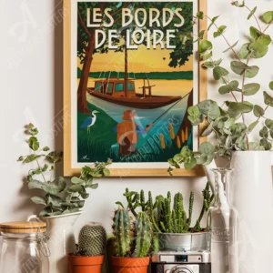Affiche Les bords de Loire