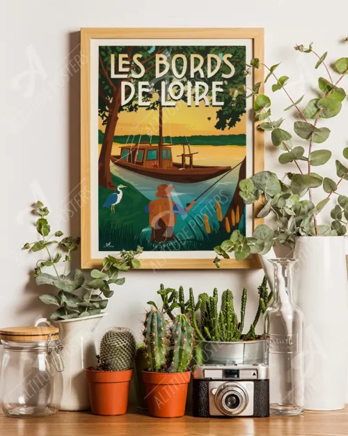 Affiche Les bords de Loire