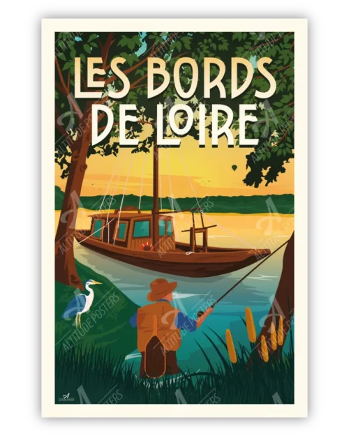 Affiche Les bords de Loire