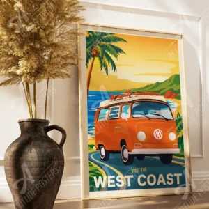 affiche-visit-the-west-coast-van-surf-altitudeposters-2 Affiche Visit the West Coast