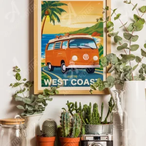 affiche-visit-the-west-coast-van-surf-altitudeposters-3 Affiche Visit the West Coast