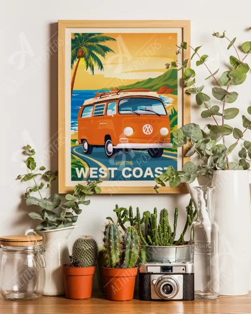 affiche-visit-the-west-coast-van-surf-altitudeposters-3 Affiche Visit the West Coast