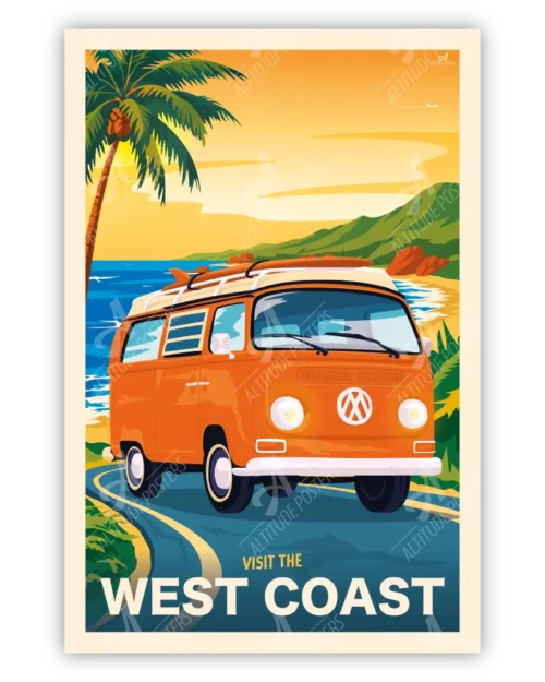 Affiche Visit the West Coast