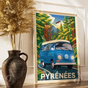 Affiche Visitez les Pyrénées