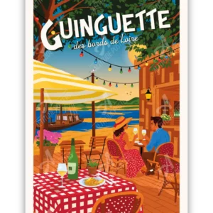 affiche-guinguette-des-bords-de-loire-altitudeposters Affiche Guinguette des bords de Loire
